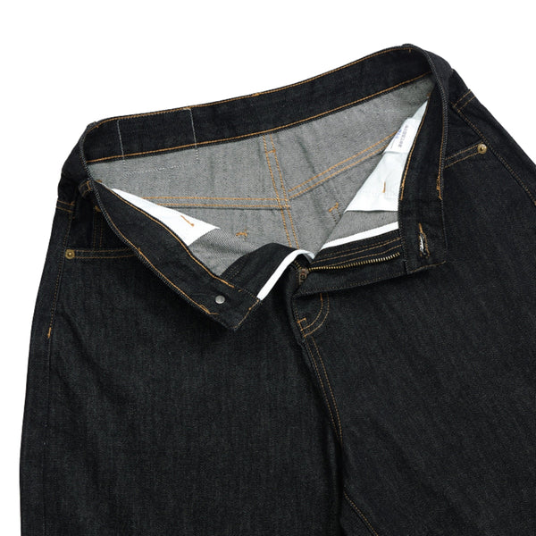 Raw Loose Straight-Leg Bermuda Washed Denim Shorts