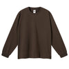 Solid Loose Fit Side Split Hem Long Sleeve T-Shirt