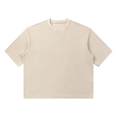 Snowflake Garment Dyed Waffle Knit Tee