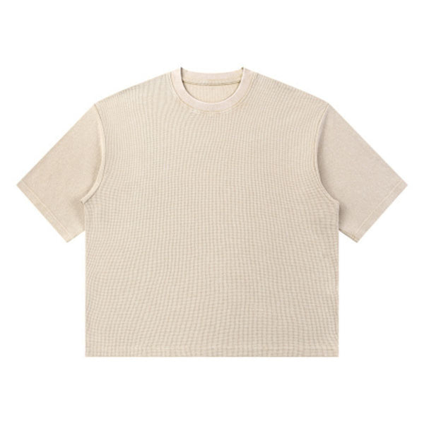 Snowflake Garment Dyed Waffle Knit Tee