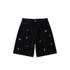 Dog Embroidery Loose Fit Denim Shorts