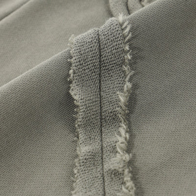 Washed Distressed Fabric Patchwork Vintage Pants