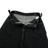 Retro Raw Denim Wide-Leg Bermuda Shorts