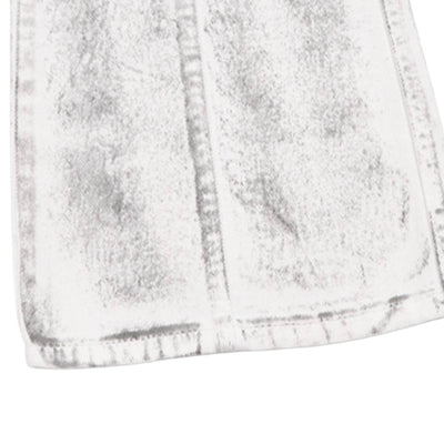 Graffiti Spray Washed Baggy Flared Denim Pants