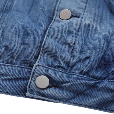 New Stylish Water Wave Denim Jacket
