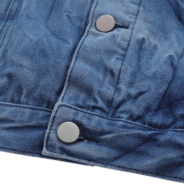 New Stylish Water Wave Denim Jacket