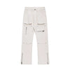 Stretch Zip Hem Utility Bootcut Jeans