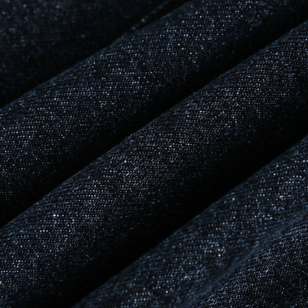 Original Sapphire Turquoise Button Retro Street Loose Washed Distressed Denim Jacket