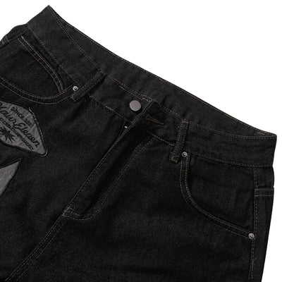 Vintage Black Straight Leg Jeans