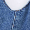 Self-Tied Halter Neck Denim Maxi Dress