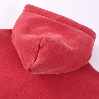 Washed Kangaroo Pocket Fleece Hoodie