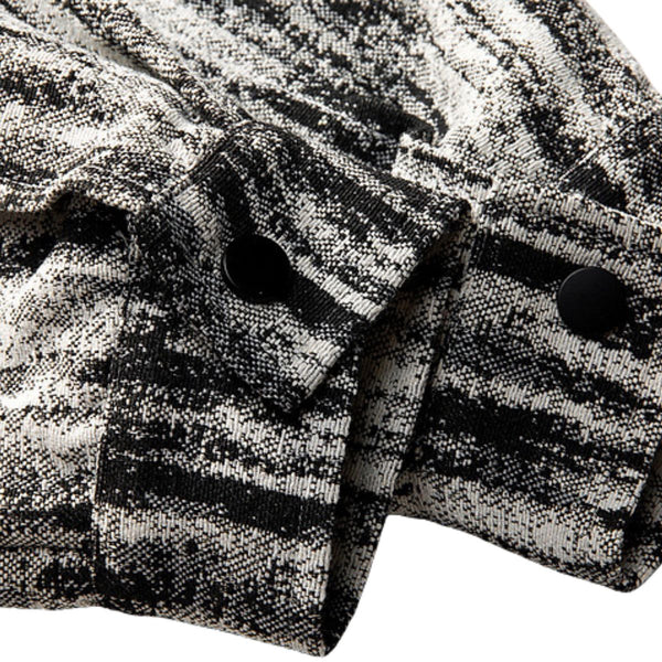 Oversize Streetwear Colorful Yarn Washed Denim Jacket