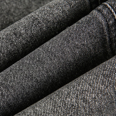 Stitched Diamond Design Relaxed Water-washed Denim Work Jacket