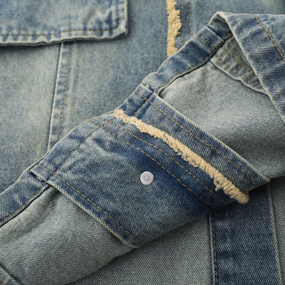 Vintage Hong Kong Chic Denim Blazer Jacket