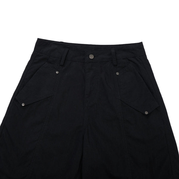 Rivet Detail Baggy Bermuda Cargo Streetwear Denim Pants Shorts
