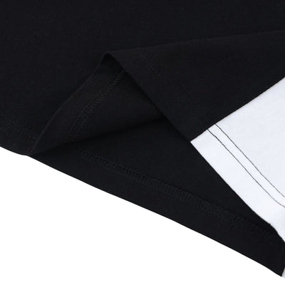 Colorblock V Neck Cotton Tee 250G
