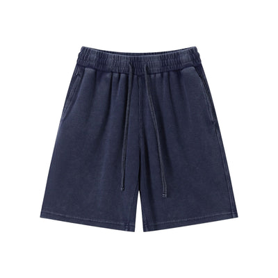 Men’s Vintage Wash Loose Fit Snowflake Waffle Shorts