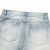 Vintage Washed Curved Loose Wide-Leg Jeans