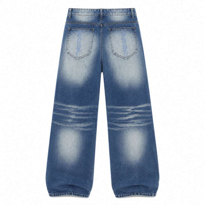 Vintage Embroidered Bootcut Denim Jeans