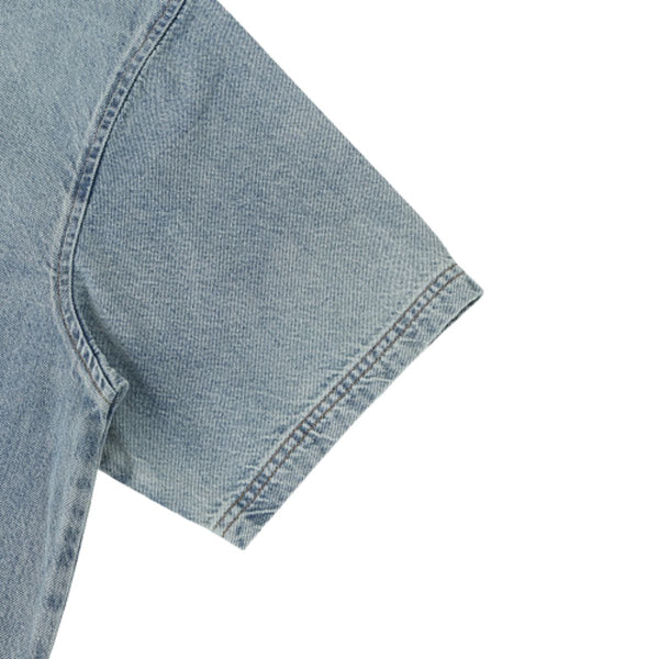Washed Cotton Oversized Crew Neck Tee