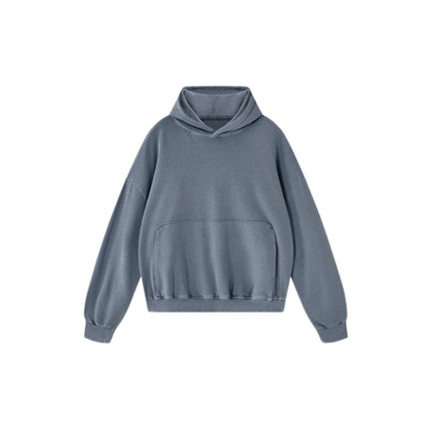 Retro Loose Washed Unique Pockets Hoodie