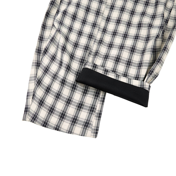 American Vintage Checkered Wide Leg Relaxed Pants