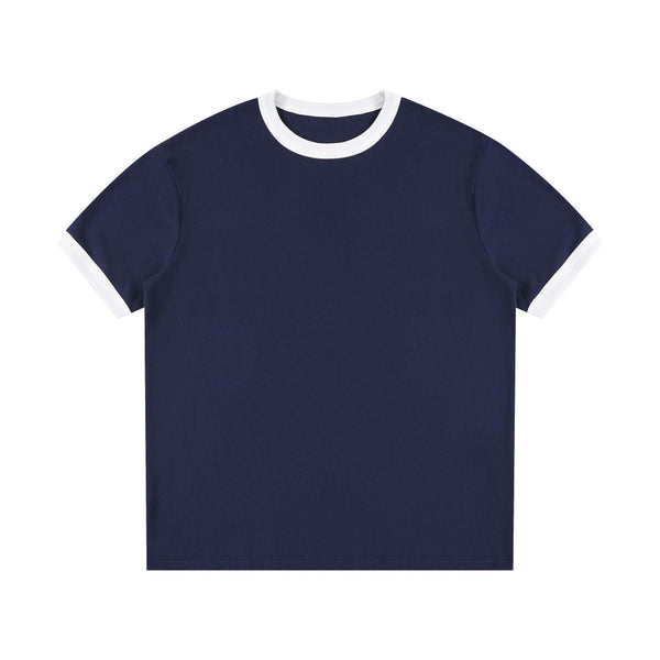 Crew Neck Boxy Fit Ringer Tee 220gsm
