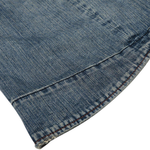 Men's Punk Vintage Washed Loose Wide-Leg Straight Jeans