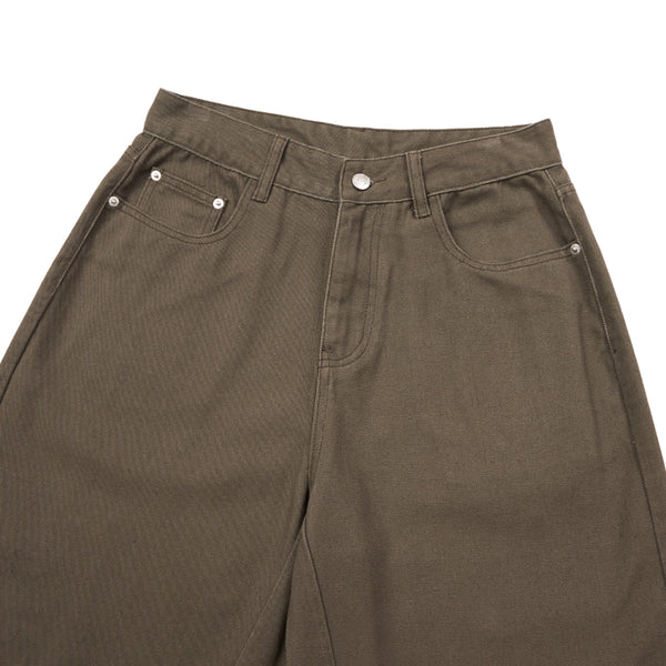 Retro Washed Baggy Straight-Leg Bermuda Shorts