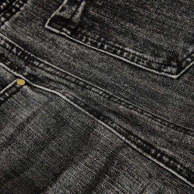 Men's Distressed Washed Denim Wide Leg Pants Punk Paint Splatter