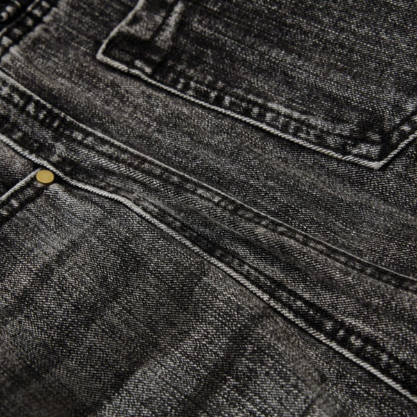 Men's Distressed Washed Denim Wide Leg Pants Punk Paint Splatter