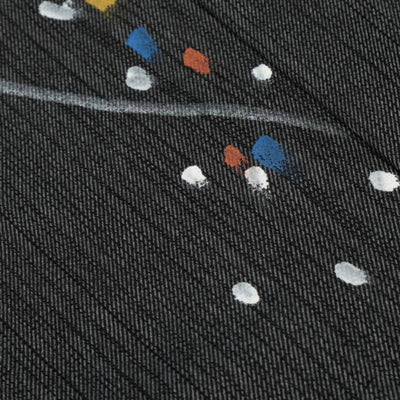 Vintage Patchwork Paint Splatter Wide Leg Jeans