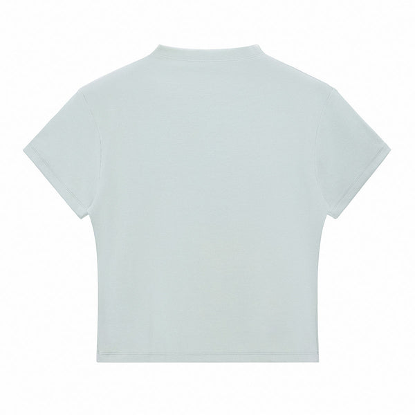 Minimal Textured Knit Fit T-Shirt