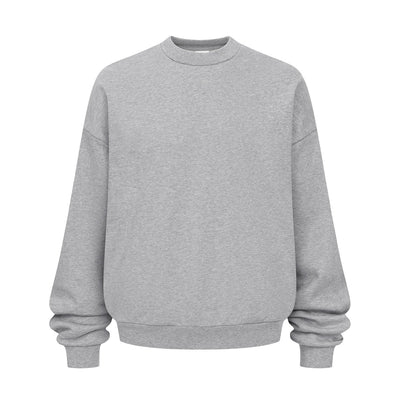 Brushed Fleece Soft Crewneck Pullover Sweatshirt