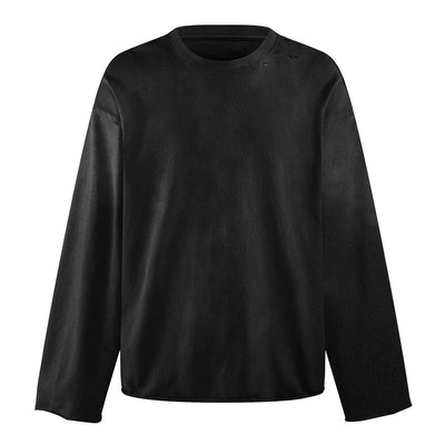 Destroyed Wash Long Sleeve Shirt