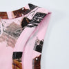 Womens Pink Camo Sleeveless Casual Sport Tank