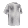 Swirl Dyed Distressed Pocket Loose Fit Crew Tee