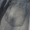 Faded Wash Vintage Relaxed Wide Leg Denim Jeans