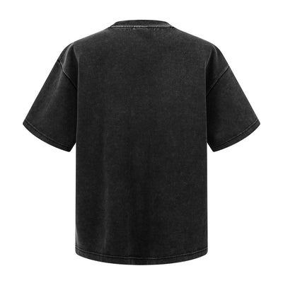 Washed Distressed Air Mamba Cotton Short Sleeve