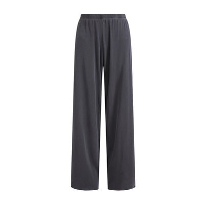 Women's Relaxed Straight Leg Ribbed Trousers