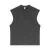 Sleeveless Raw Edge Reverse Tee 275gsm