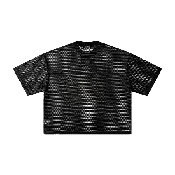 Retro Football Mesh Cropped Athletic Jersey 78