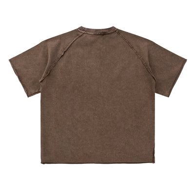 Heavy Washed Wax-Dyed High Street Raglan Tee