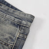 Distressed Patched Star Detail Jeans