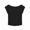 Solid Slim Fit Cropped Hot Girl Tee