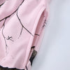 Elastic Waist Casual Pink Camo Branch Print Shorts