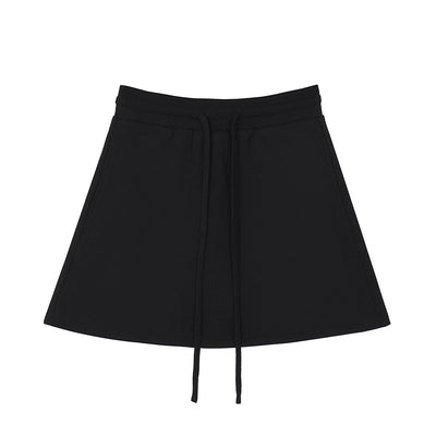 Solid Color A-Line Mini Skirt