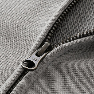 Distressed Paint Splatter Zippered Hoodie