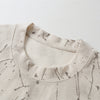 Gradient Jacquard Crack Distressed Statement Tee