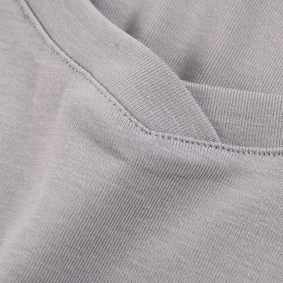 Solid-Color V-Neck Cotton T-Shirt 6.45oz